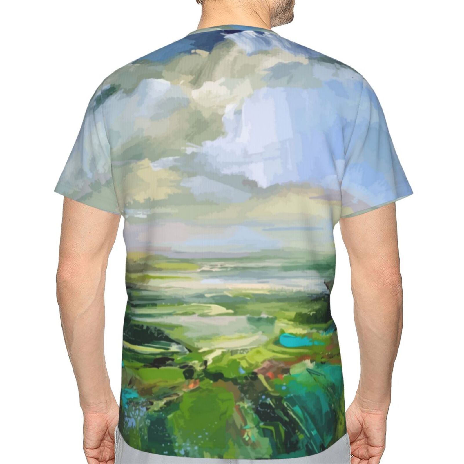 Классическая футболка Летний зеленый Элементы рисования