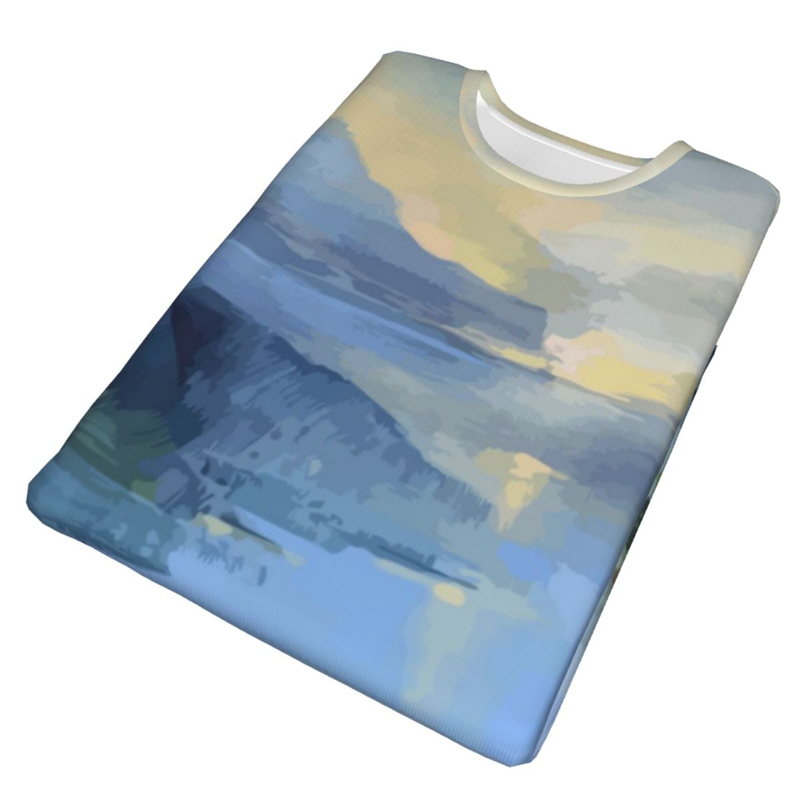 Классическая футболка Спокойное море Элементы рисования