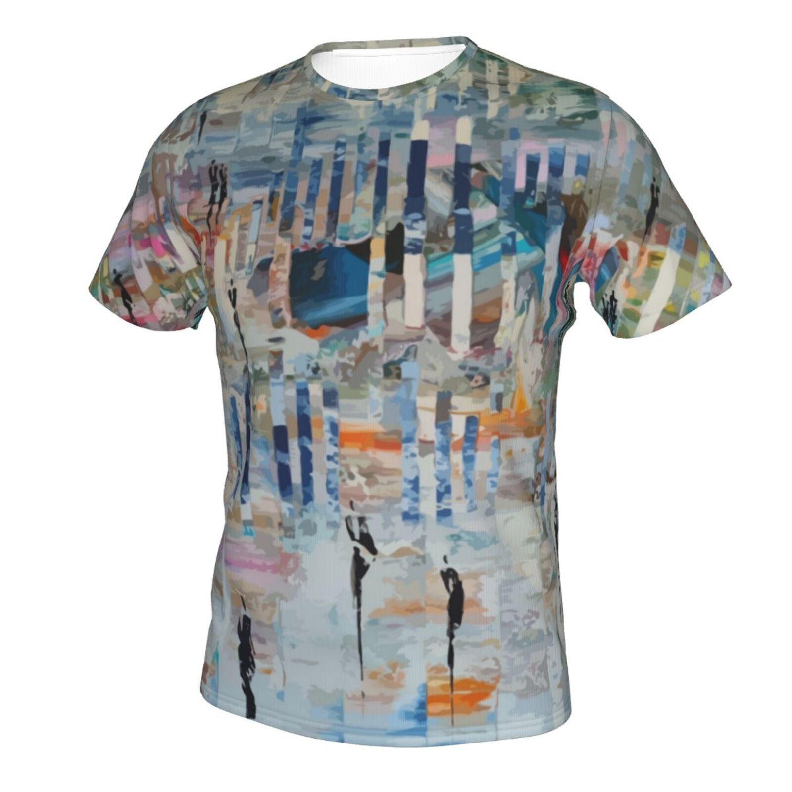 Классическая футболка Прогулка в абстрактном мире Элементы рисования